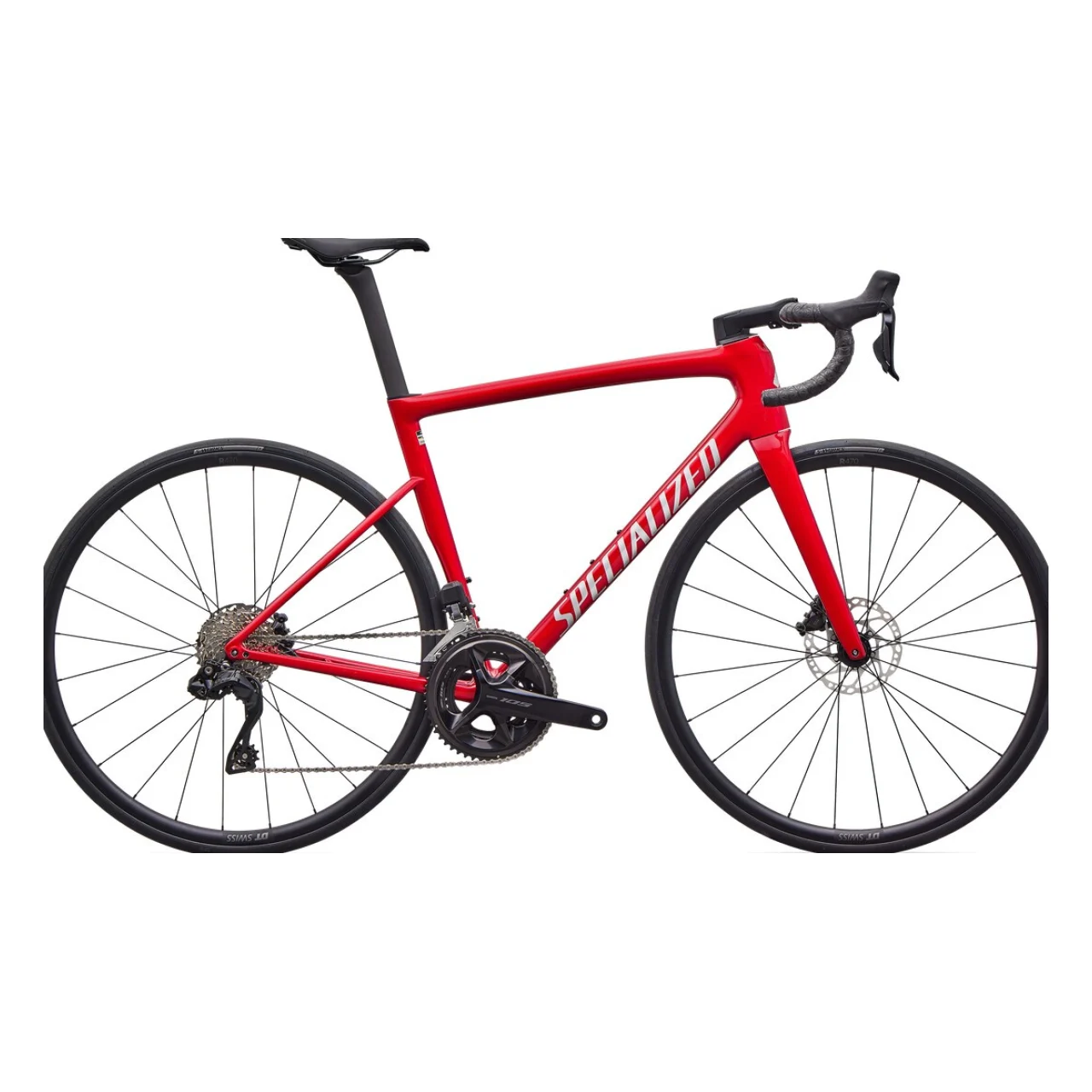 Specialized Tarmac Sl8 Comp 105 Di2 Gloss Red Tint Over Silver Dust